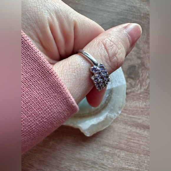 Tanzanite Sterling Silver Ring 6.75 - Picture 5 of 7